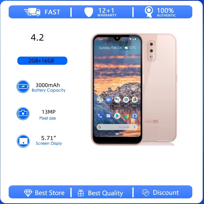 Teléfono Móvil Desbloqueado, Reacondicionado, Original, 4.2, Doble SIM, 4G, 13MP, 3000mAh, con Idiomas Ruso, Árabe y Hebreo