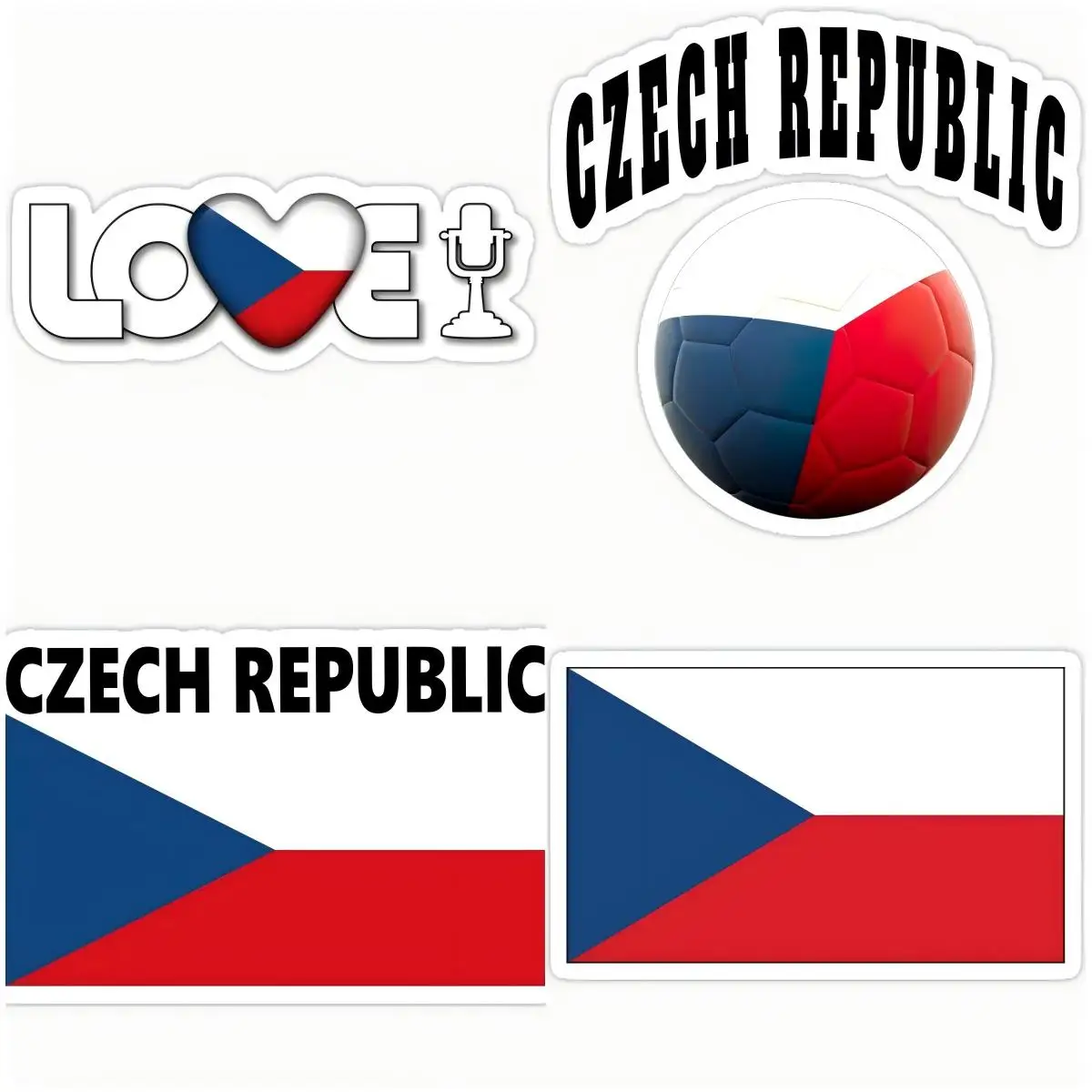 

Czech Republic Water Bottle Car Accessory Products Stickers Interior Bodywork Windshield Decoration Automotive Accessories