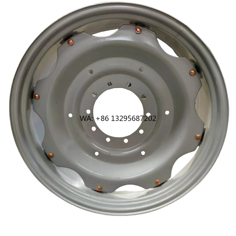

Wholesale Factory Supply Custom 15 Inch Steel Rim Hub Wheel with Bright Finish for Tractor Tire Replacement Agriculture Quality