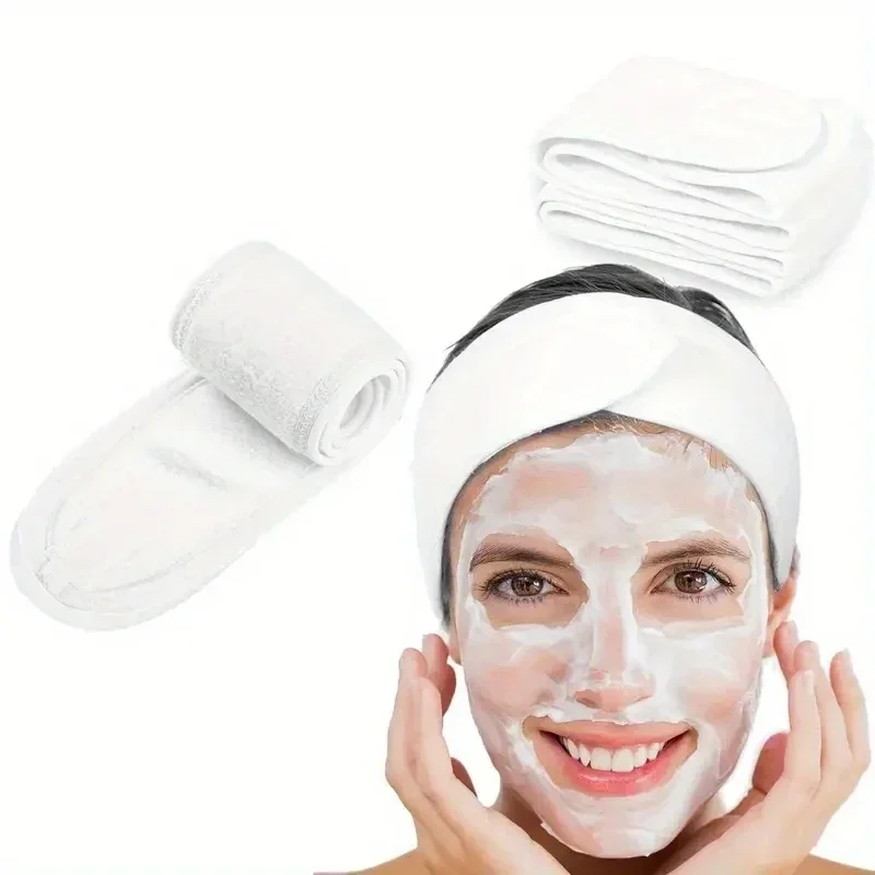 1/2pcs Women Bath Shower Makeup Wash Face Cosmetic Headband Hair Accessories Headband Adjustable Wide Hairband Yoga Spa Headwear