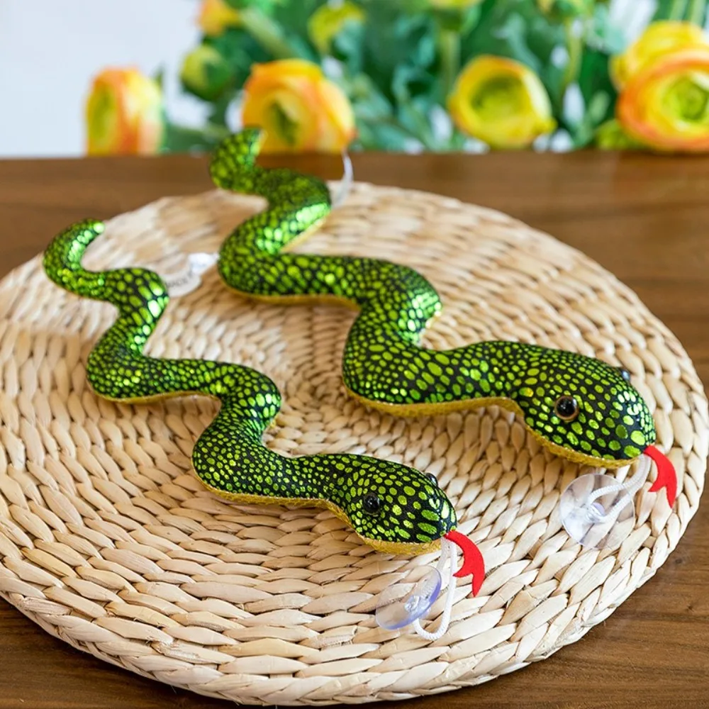 Plush Soft Stuffed Doll Fluffy Cute Little Snake Plush Toy 2025 Chinese New Year Collection Zodiac Mascot Doll Spring Festival