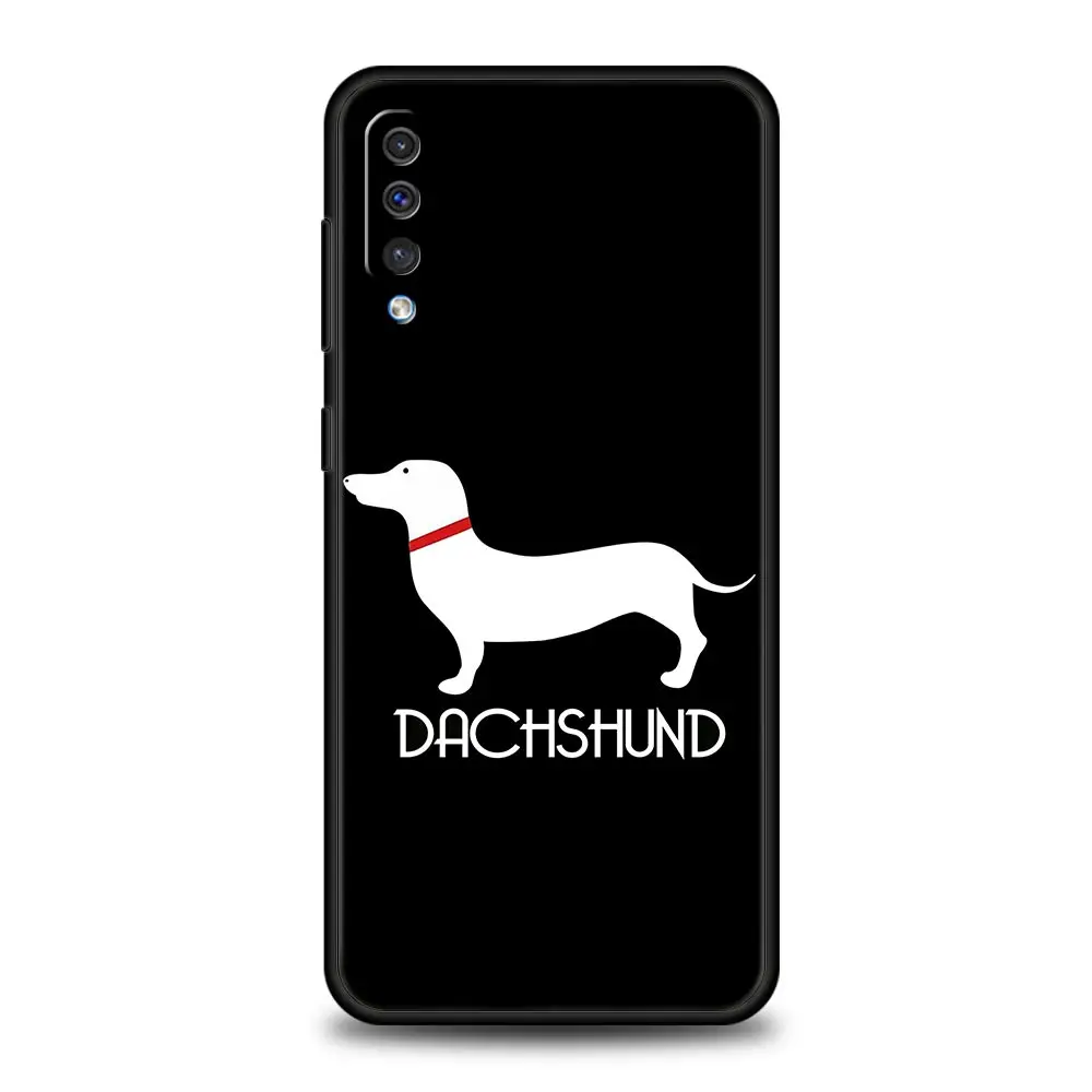 Dachshund Sausage Dog Phone Case For Samsung A54 A52 A24 A14 A50 A70 A30 A40 A20S A20E A02S A12 A22 A34 A42 A32 5G A04s Cover