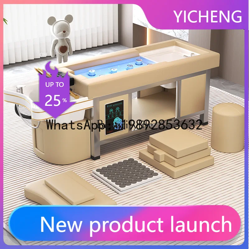 

Smokeless moxibustion bed Shampoo bed Constant temperature water circulation Moxibustion foot therapy integrated bed