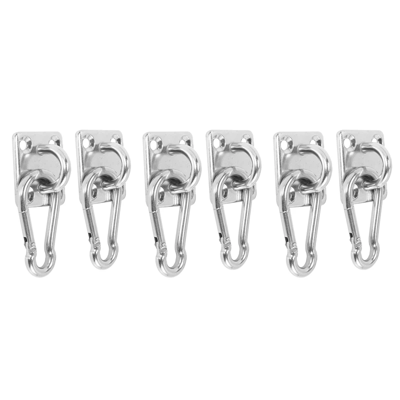 60X Suspended Ceiling Wall Mount U-Shaped Hooks Stainless Steel Heavy Duty Multi-Function Hammock Hammock Hook