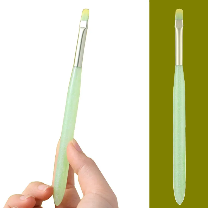 

1PCS Green Nail Brush Nail Art Brush Line Painting Brushes Crystal Acrylic Thin Liner Drawing Pen