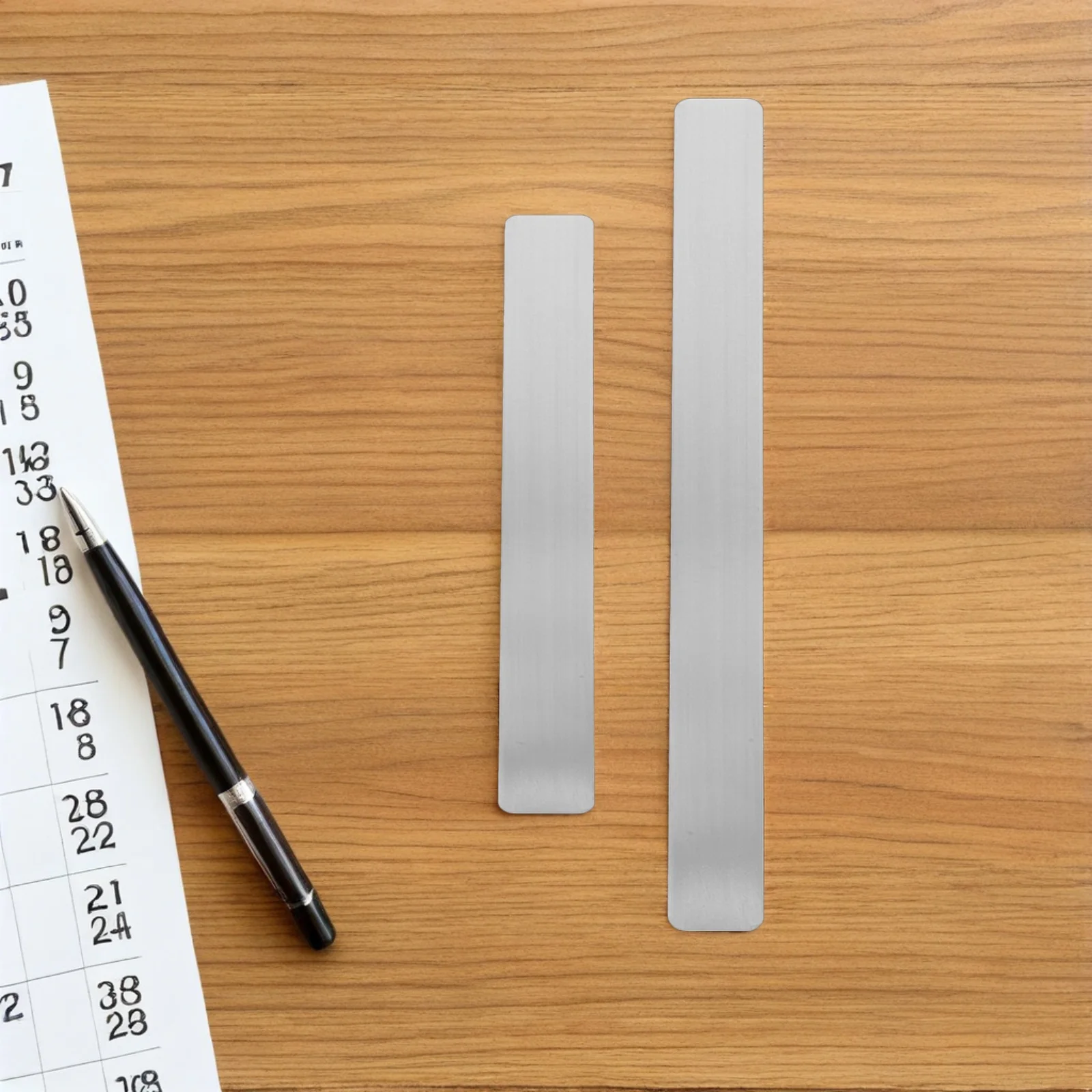 Tira de mensagem de parede de foto, 2 peças: fita de metal autoadesiva para ímãs, quadro de avisos de ferro, decoração de parede, placa de aviso de memorando