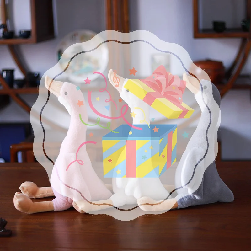 

Long Neck Goose Stuffed Plush Doll Cute Soft Stuffed Dolls Plushie Animals Toys for Kids Baby Children Birthday Gifts