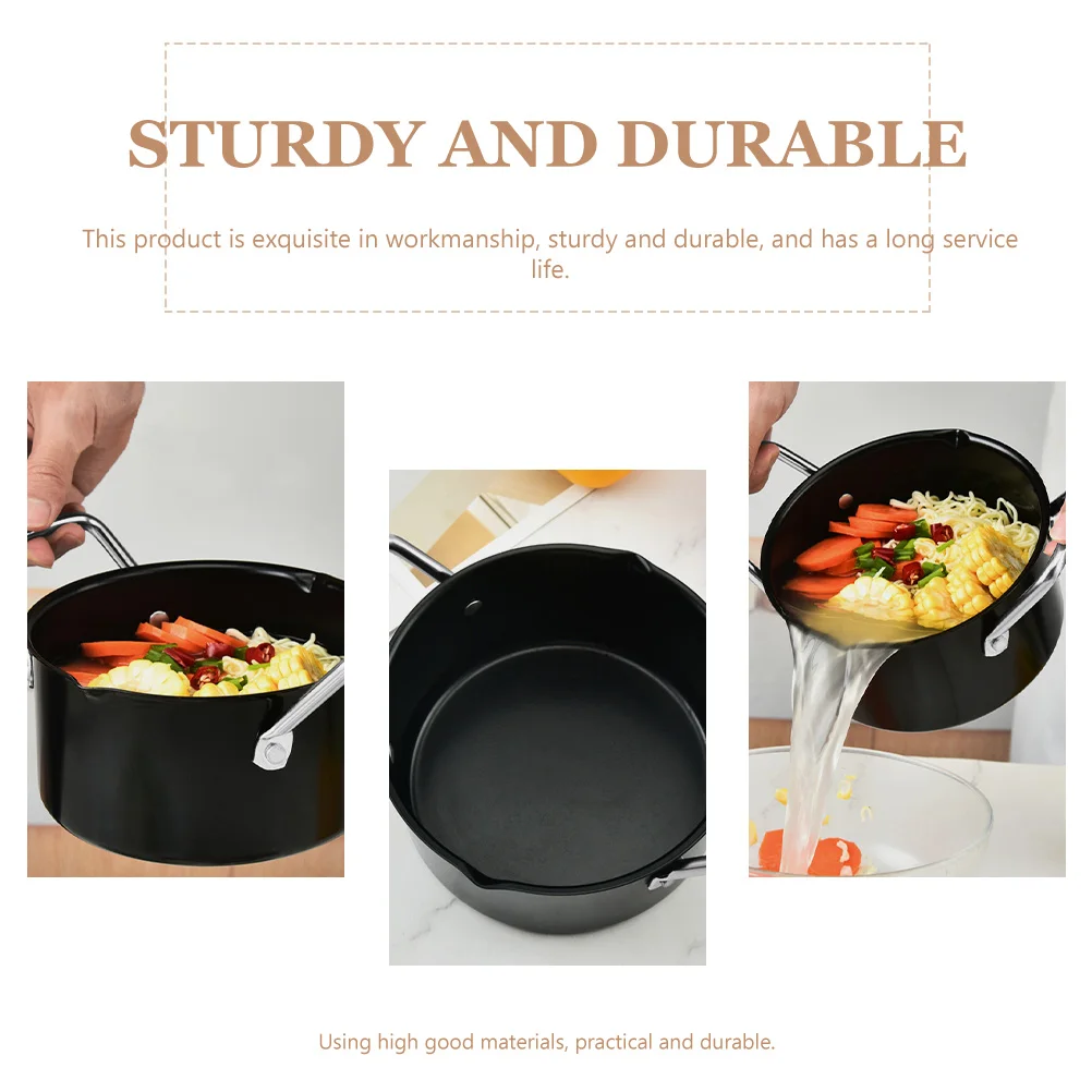 

Carbon Steel Dotted Heavy Duty Uncoated Stew Soup Pot For Cooking Stir Fry Hot Pot Bbq Portable Camping Cookware Utensil