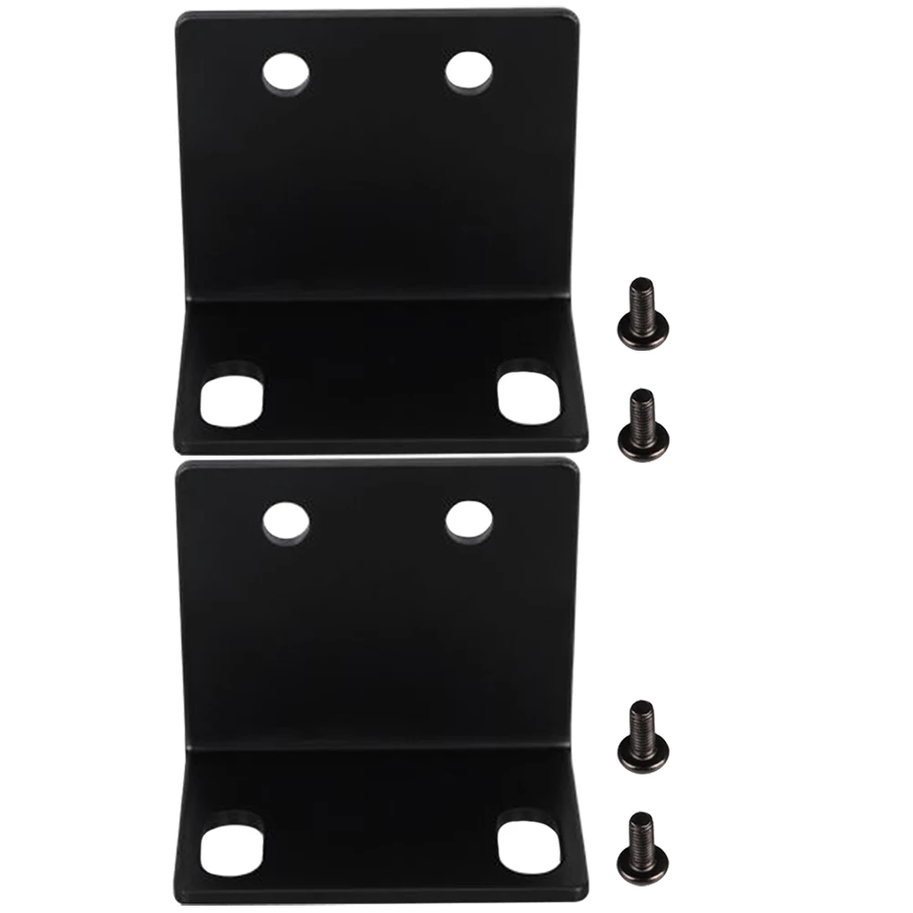 

2pcs Microphone Stand Speaker Cabinet Corner Bracket ABS Material Long Service Life Rust Proof Fine Edge High Hardness