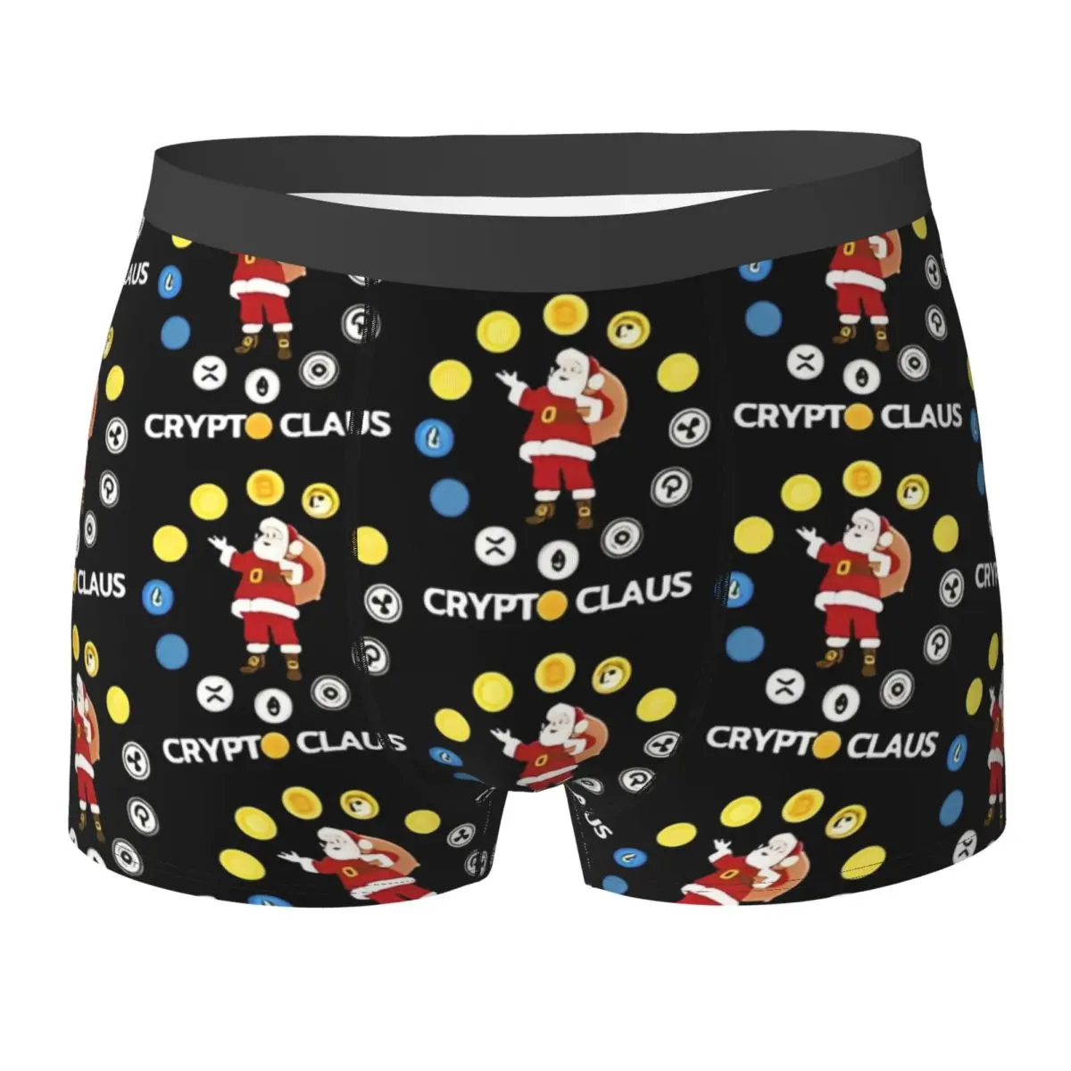 

Bitcoin Cryptocurrency Underwear Bitcoin BTC Elastic Panties Custom Boxer Brief Pouch Men Oversize Trunk