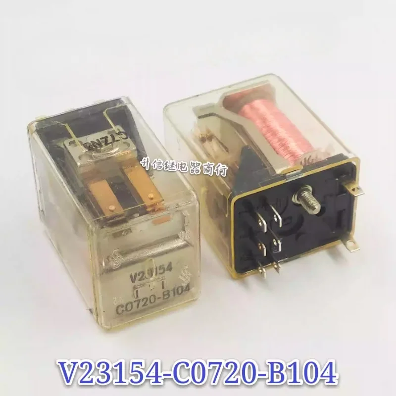 

（Second-hand）1pcs/lot 100% original genuine relay:V23154-C0720-B104 8pins safety relay