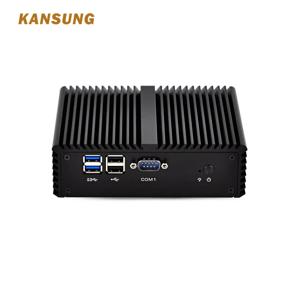 KANSUNG K5005UP4 komputer PC Mini, komputer 2 LAN 4 COM 12V 4A generasi ke-5 grafis HD mendukung AES-NI DDR3 hingga 8G murah