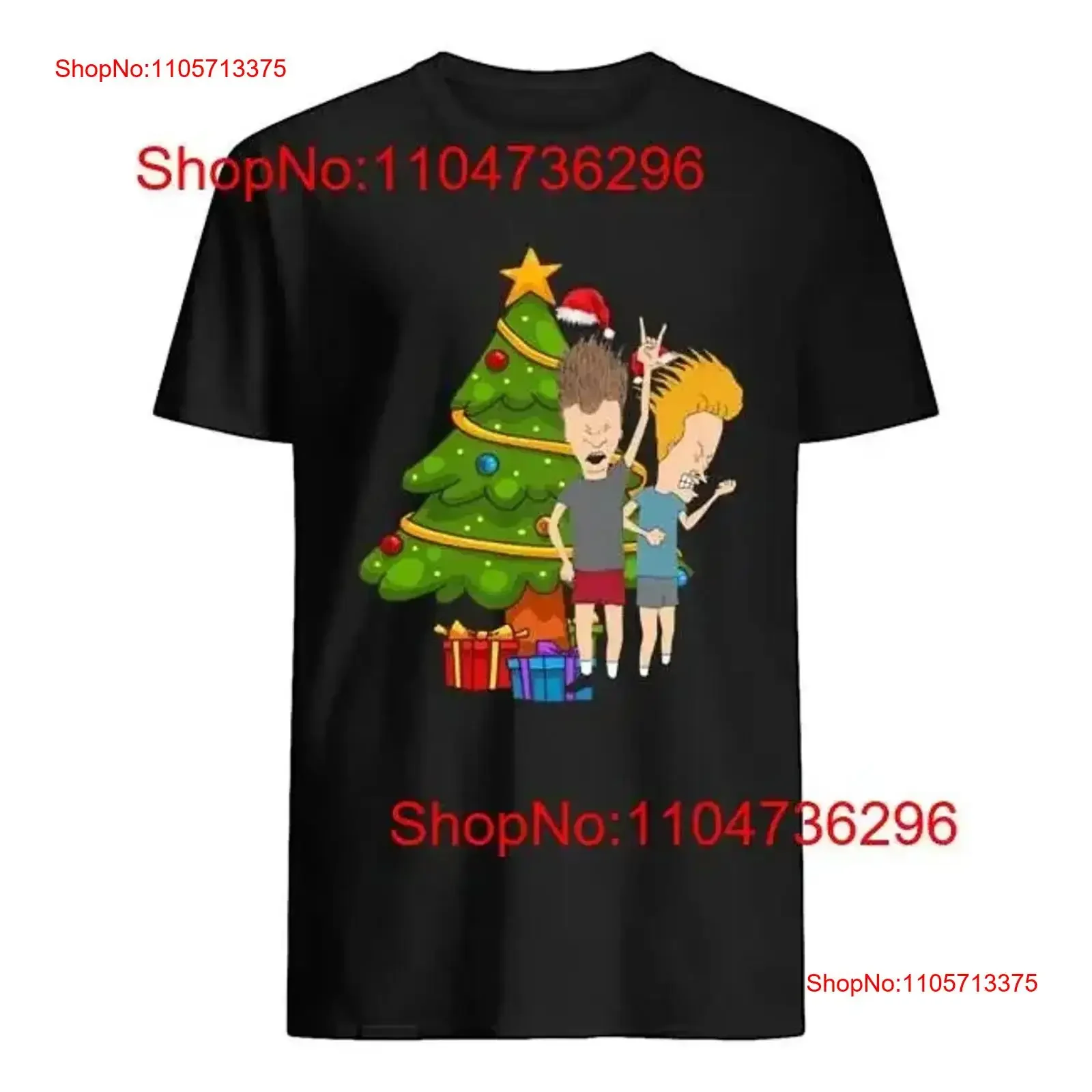 New Beavis And Butthead Christmas Tree S 5XL T Shirt DN367 vintage Washed homme Versatile Comfortable Casual Stretched vintage