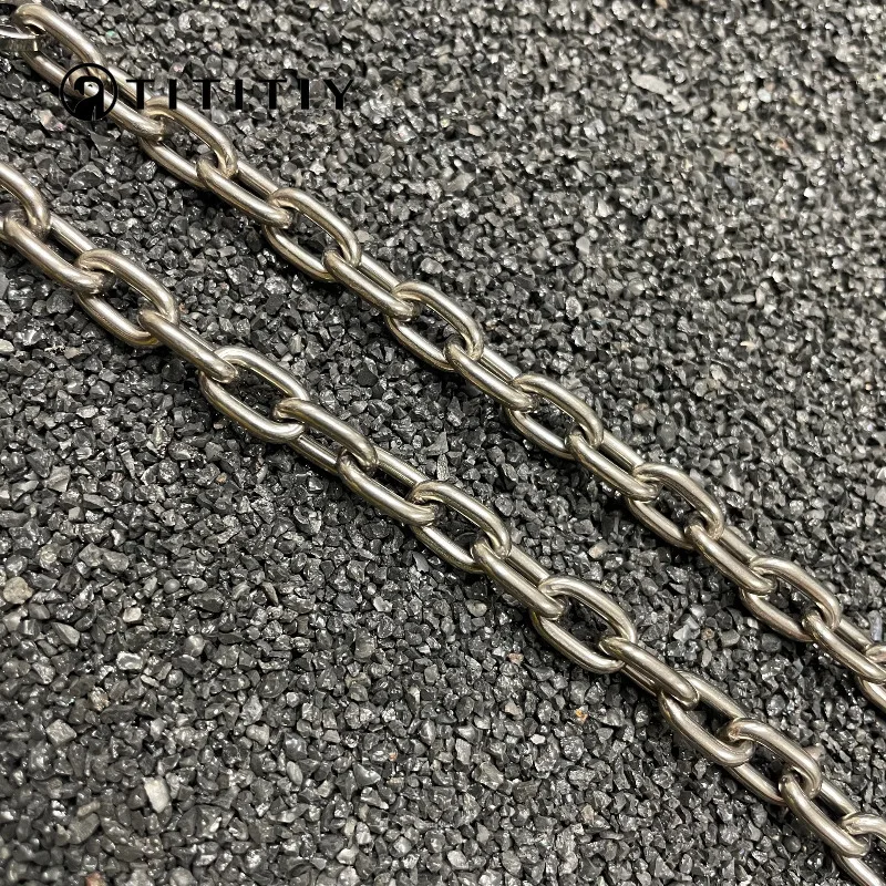 New Pure Titanium Necklace with Width 6.5mm Hip Hop Trend Ultra Light Anti Allergic Men Women Necklace Solid Sturdy Accessories