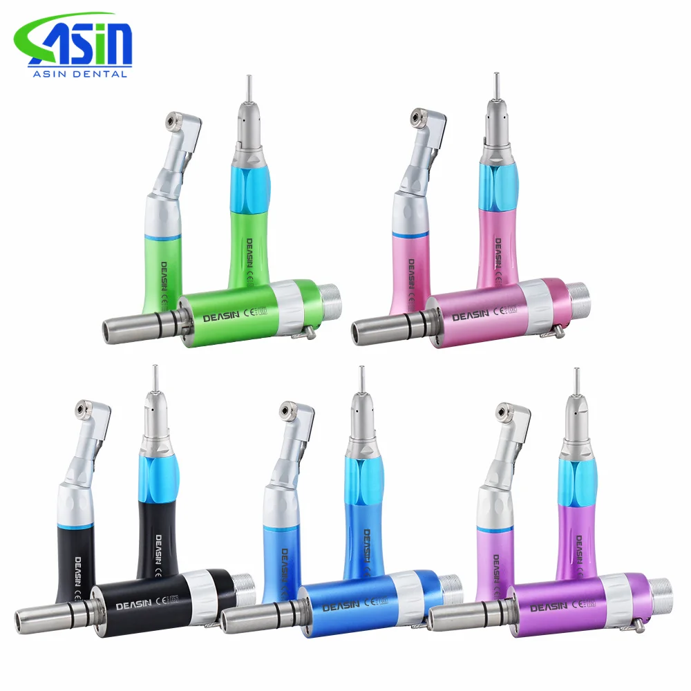 Colorful External Water Spray Low Speed Handpiece Kits E-type Air Turbine