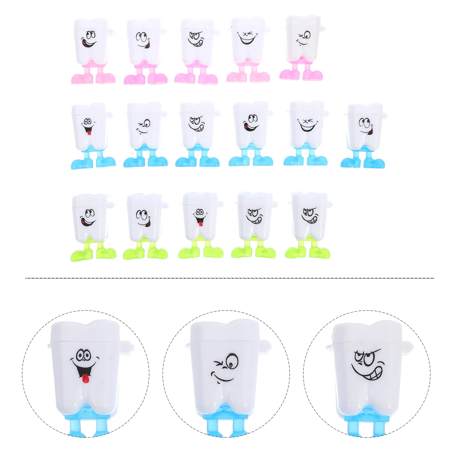 50 Pcs Tooth Box Baby Keepsake Case Container Holder Storage Organizer Teeth for Dental Tray