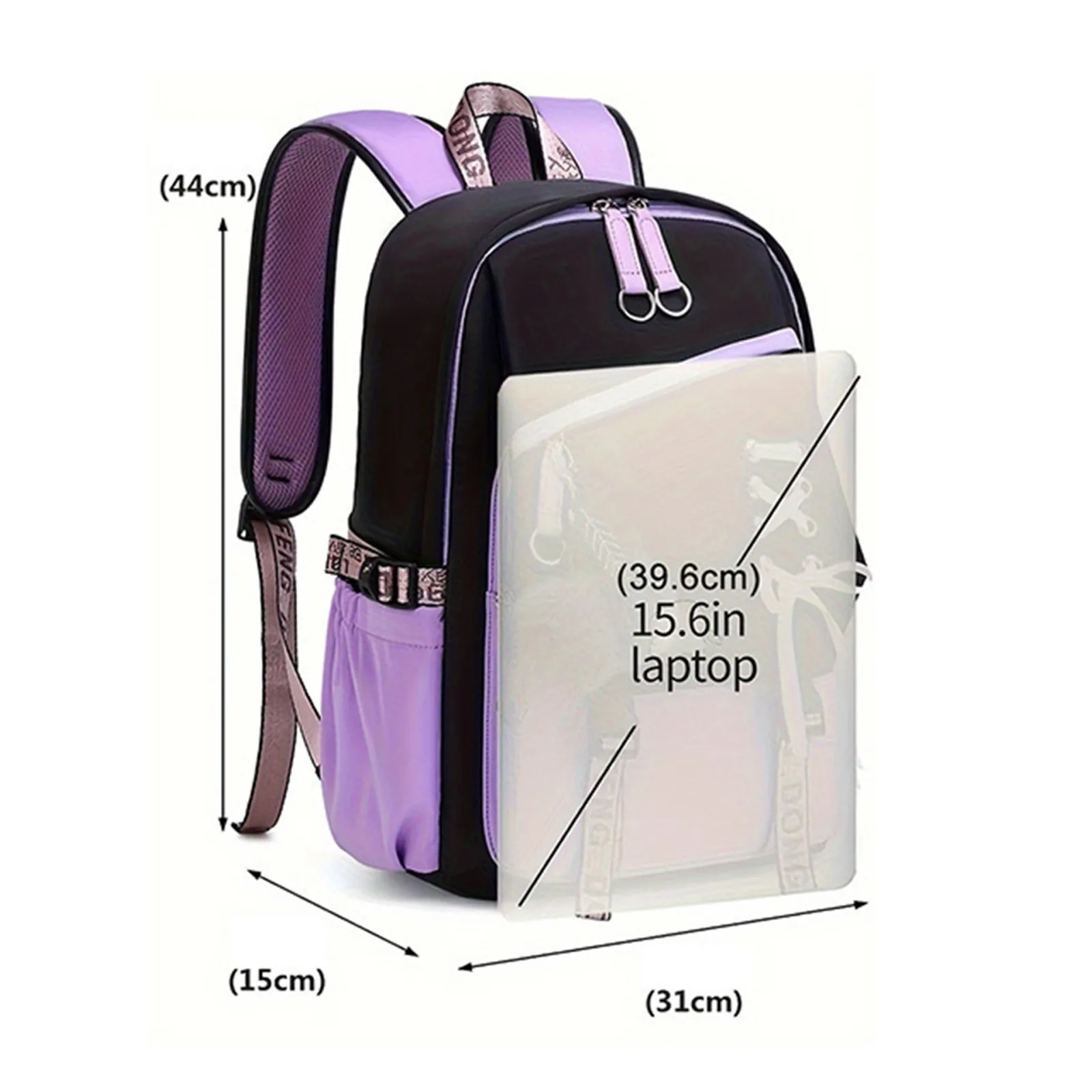 Sac à dos mignon pour filles pour l'école – Sac à livres léger avec bretelles rembourrées pour le primaire et le collège (conception résistante à l'eau)