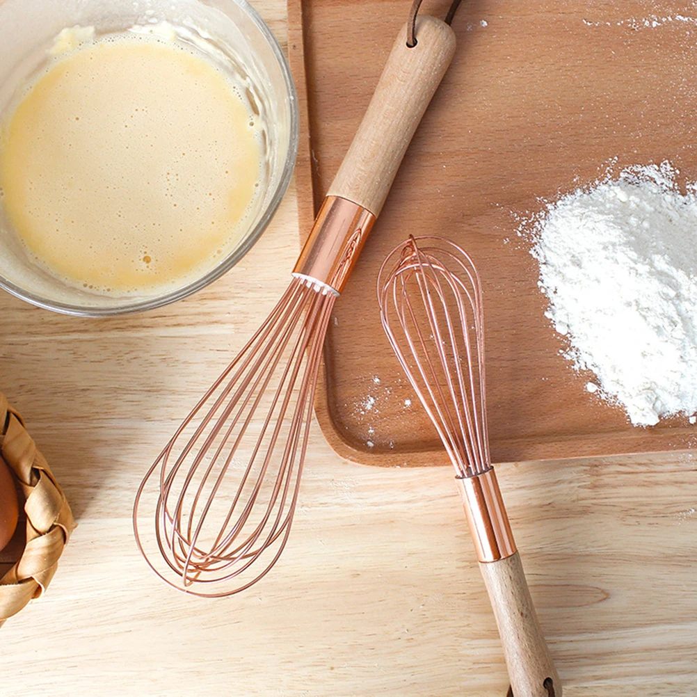 

2 PCS Whisk Mini Baking Tool Whisks Egg Kitchen Manual Blender Stainless Steel Household