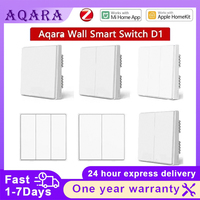 Aqara Wall Smart Switch D1 ZigBee Wireless Switch Key Light Remote Control Fire Wire With /NO Neutral Works With Mi Home HomeKit