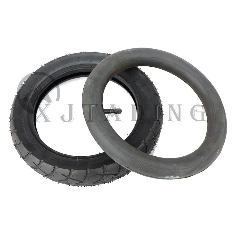 12 Inch Pneumatic Tires 12 1/2x2 1/4 Tyre Inner Tube for Baby Carriage Folding Bike Electric Vehicle Mini Motorcycle Accessories