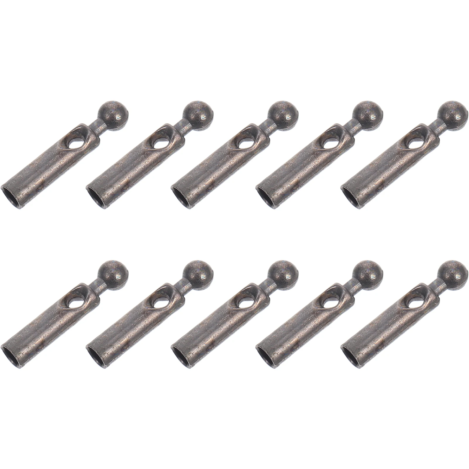 

10Pcs Dark Grey 2Mm Umbrella Tail Beads for Folding and Long Handle Umbrellas Enhance Aesthetic Appeal Easy to Install