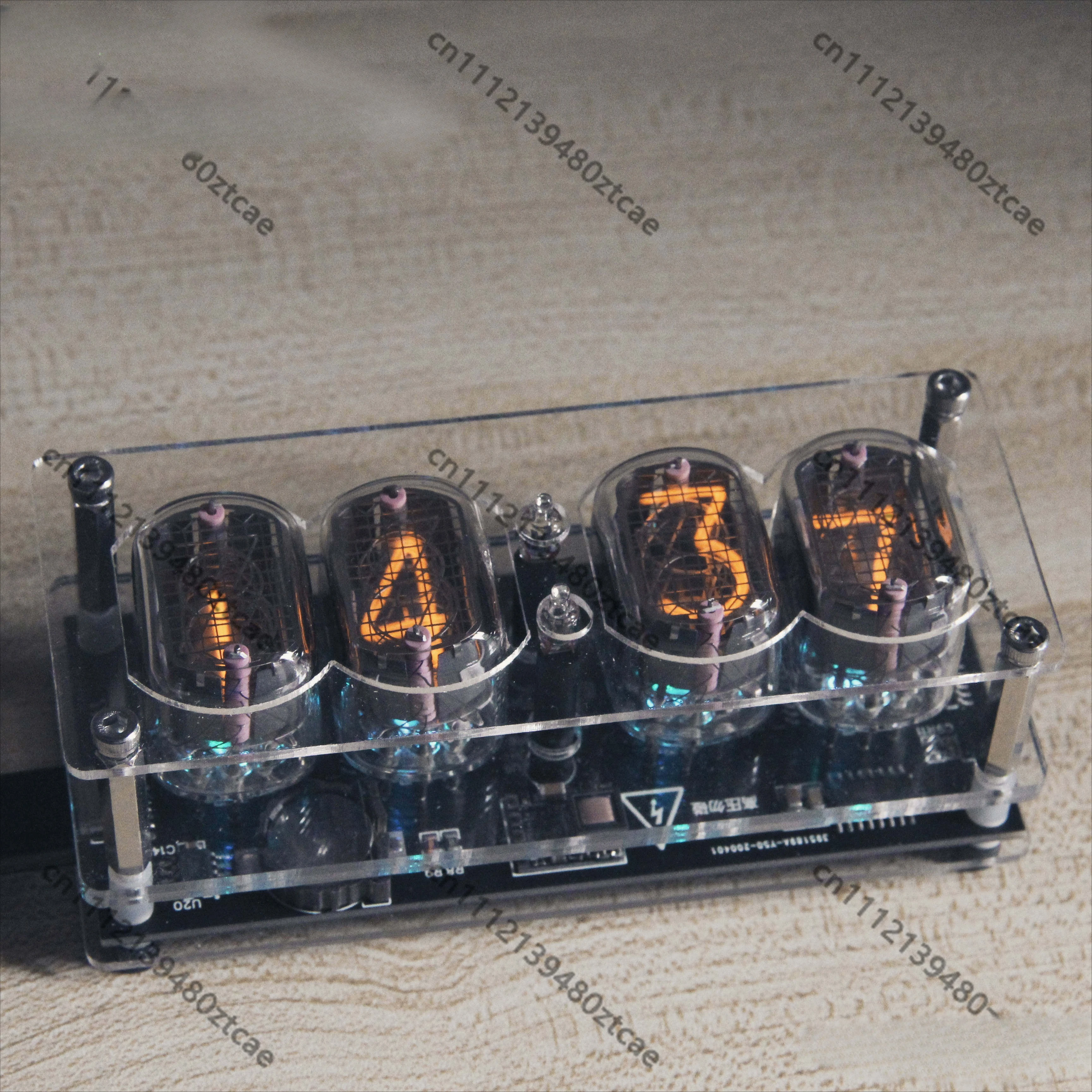 Vintage Glow Tube Digital Clock Stylish Desktop Decoration Elegant Bedroom Ornament Unique Present for Home & Office Use