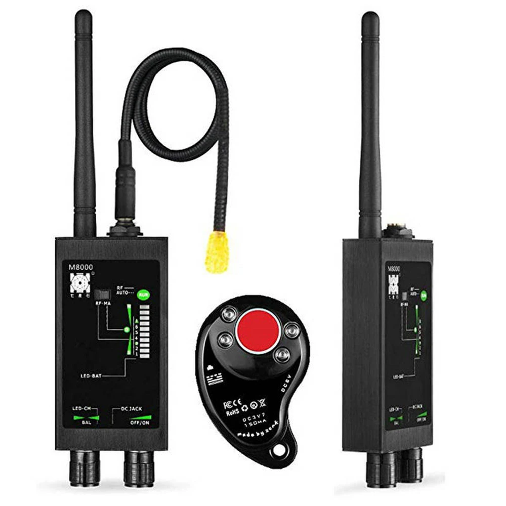 Scanner anti-espião do detector de sinal do RF do bug M8000 para o detector da câmera de GSM GPS