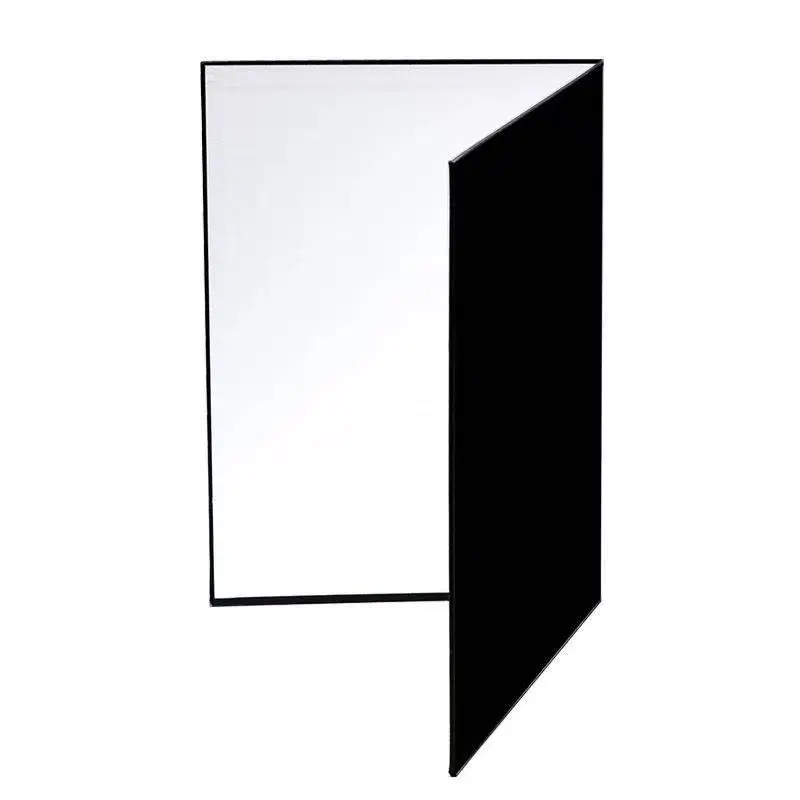 A3 Thick Photography Cardboard Reflector Standing Shooting Still Life Fill Light Absorbing Hook Black and White Side Photo Props