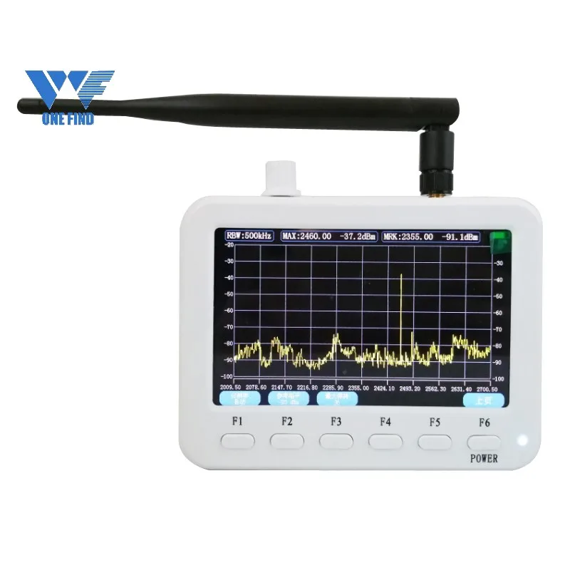 onefind 5G handheld spectrum analyzer 30mhz-6Ghz Frequency spectrum analyzer portable