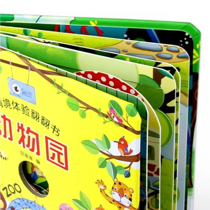 custom Custom Hardcover paper cardboard baby kids story 3D book Pop Up books printing for Children