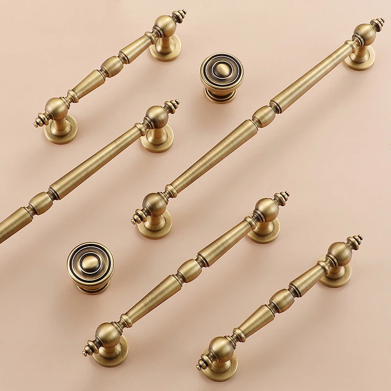 

Antique Retro Bronze / Solid Brass Drawer Knobs Bronze Handle Bedroom Pulls Kitchen Cabinet Door Handle Knobs Shoe Cabinets