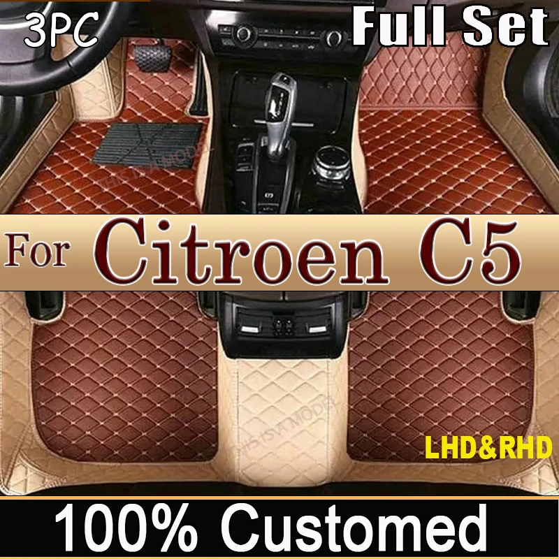 

Car Mats For Citroen C5 RD TD 2007~2015 Auto Non-slip leather Mat Durable Pad Auto Rugs Carpets Interior Parts Car Accessories