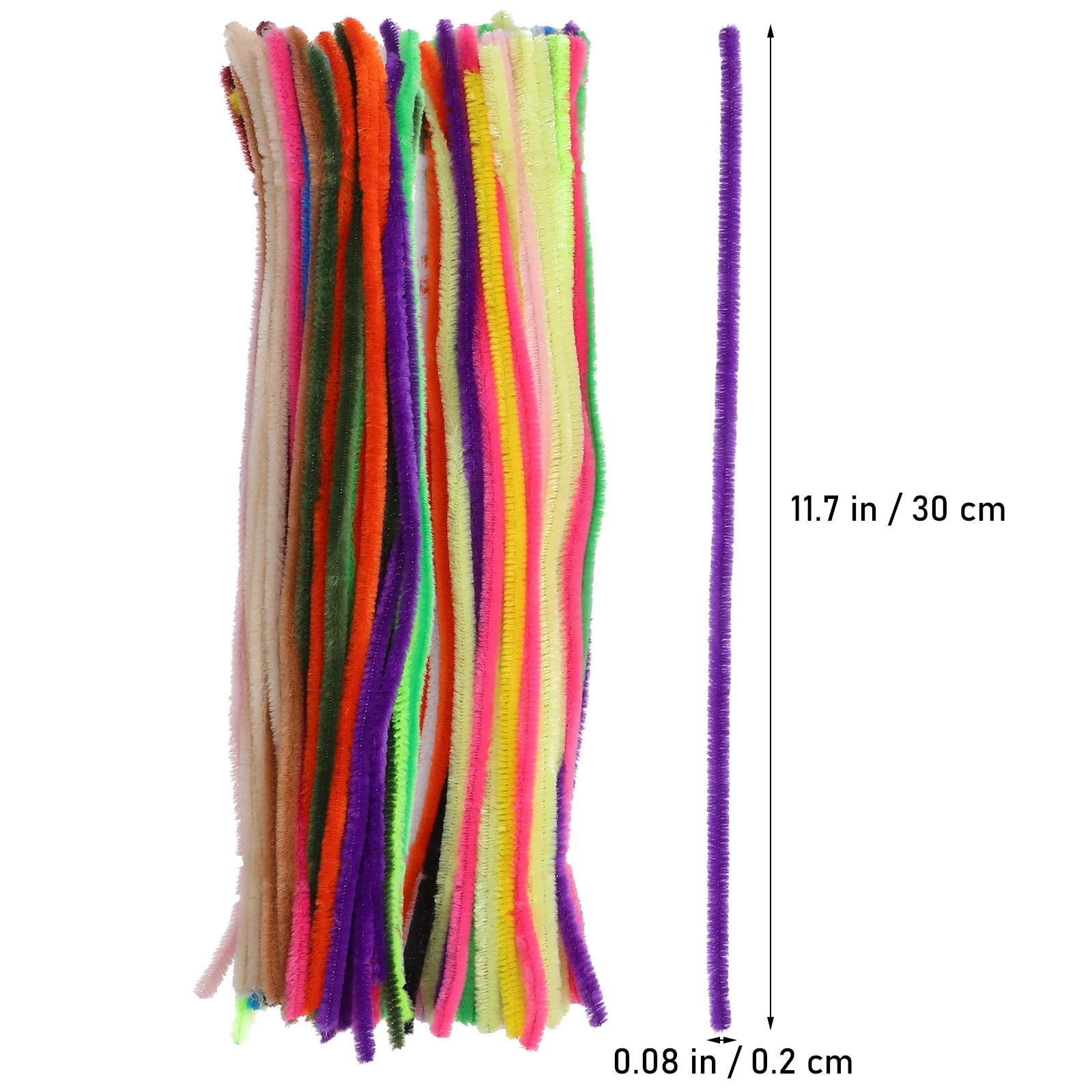 400 قطعة منظفات الأنابيب الحرفية عدة الشنيل ينبع 20 ألوان لينة انحناء لتقوم بها بنفسك لوازم للمشروعات الفنية الزينة مرنة #5