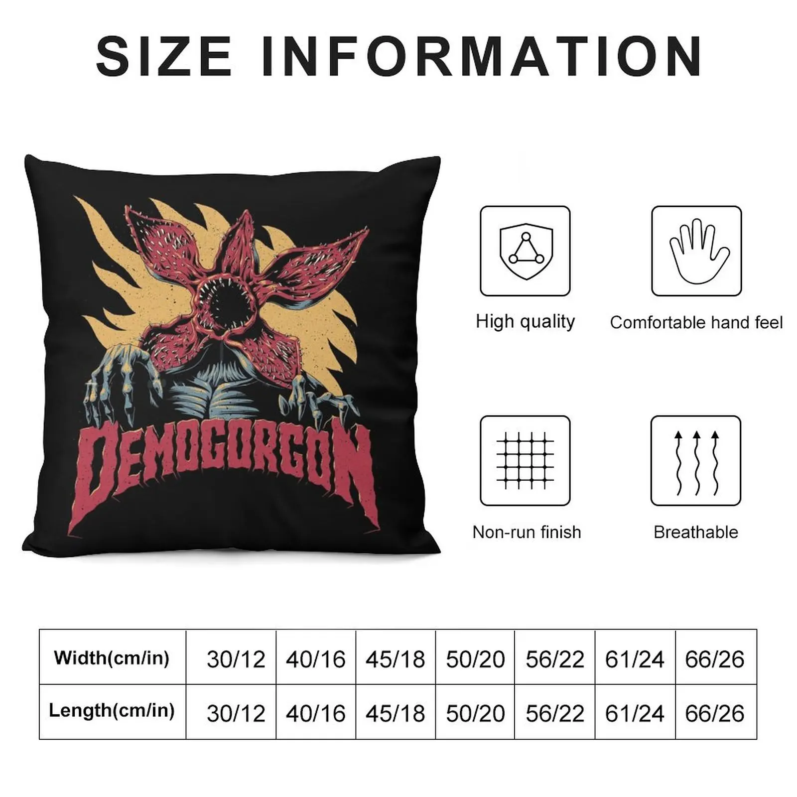 Demogorgon Throw Pillow Luxury Pillow Cover pillow cover christmas