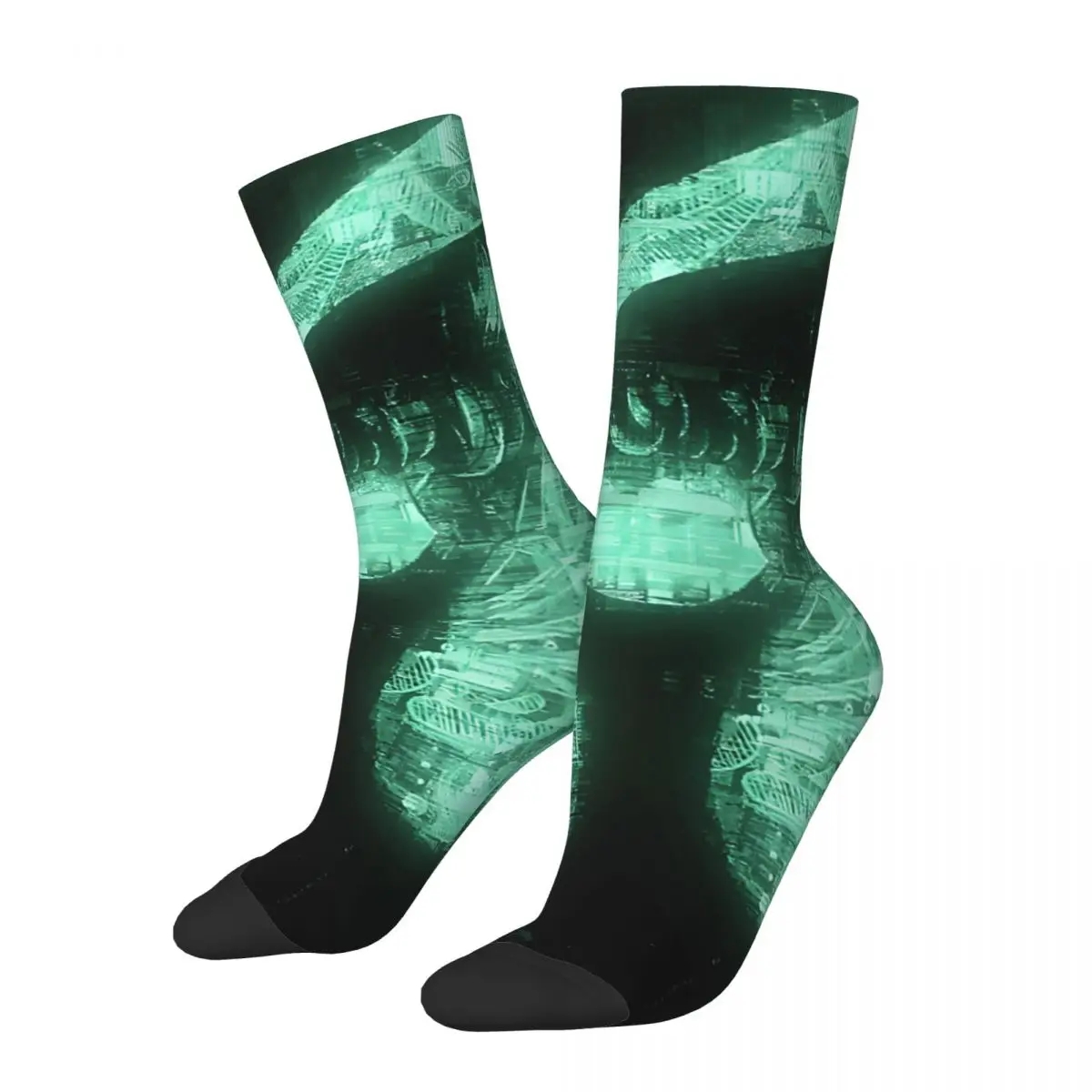 Retro Beyond The Flesh Men's compression Socks Unisex Street Style Pattern Printed Novelty Crew Sock