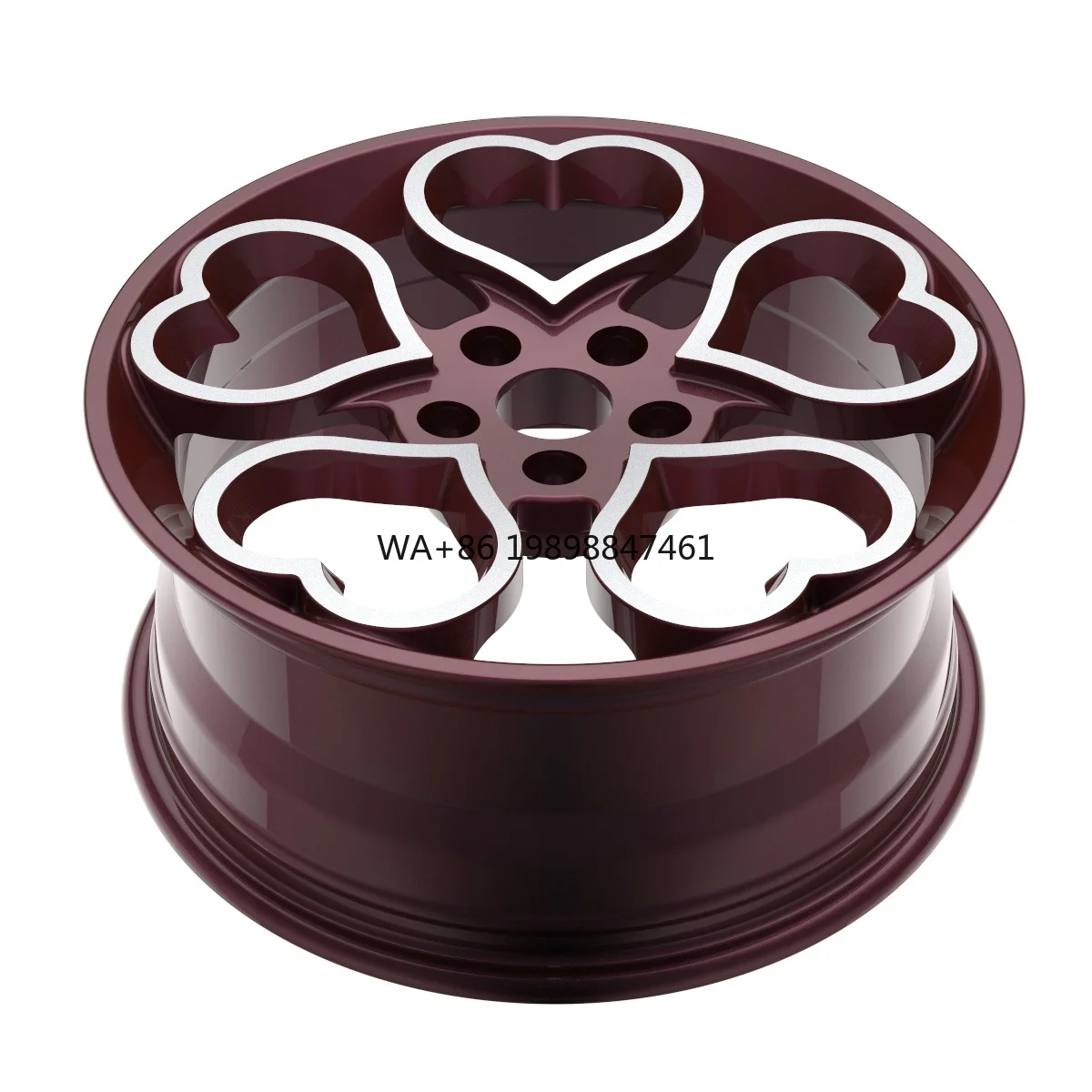 

Custom Lightweight Forged Aftermarket Upgrade Attractive Design love Hearts Shape Wheel Hub 18 19 20 Inch Custom Luxury Forged