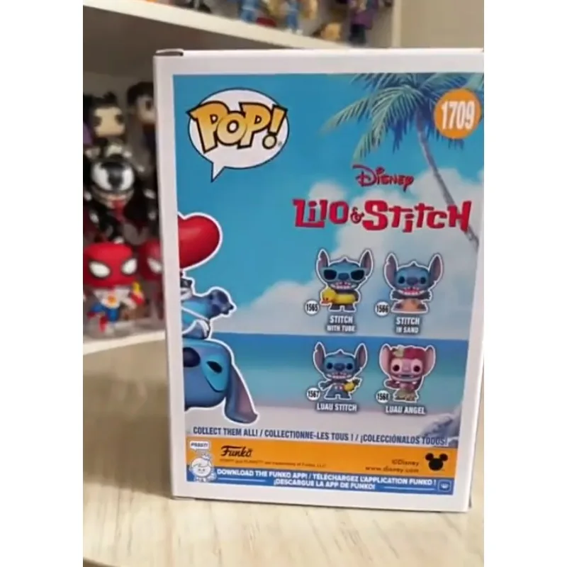 Funko POP Disney Lilo & Stitch Stitch with Heart Balloons Vinyl Figure Collectible Model Toy Cartoon Character Collection Gift - view 2