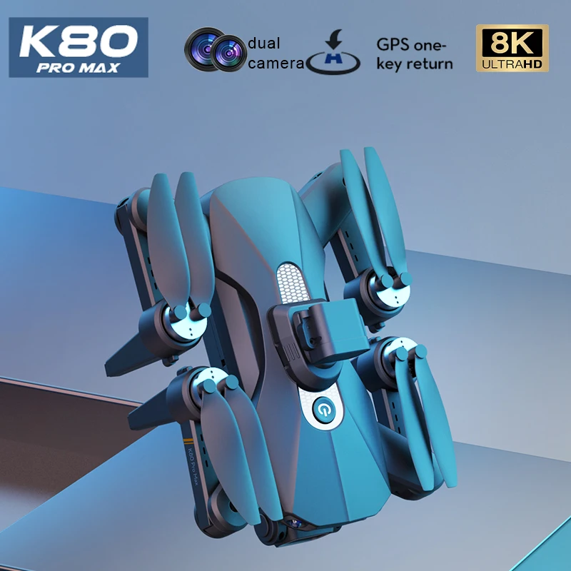 

K80 PRO MAX Drone 8K HD Dual Camera GPS Optical Current WiFi Automatic Return Brushless Intelligent Obstacle Avoidance Drone Toy