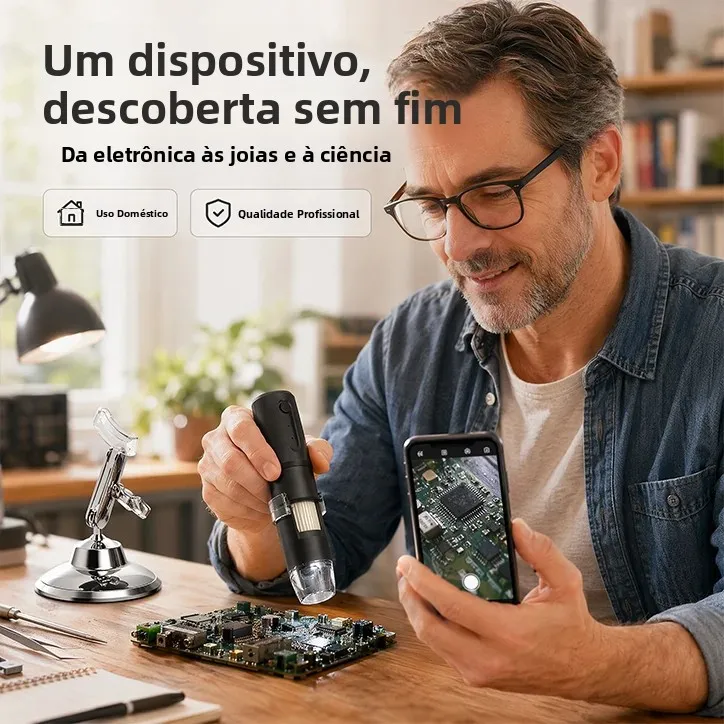 ハンドヘルドwifi顕微鏡-8つの調光可能なledライト-写真・ビデオ撮影-360度-°-頭皮の毛穴の宝石コインチェック用スタンド