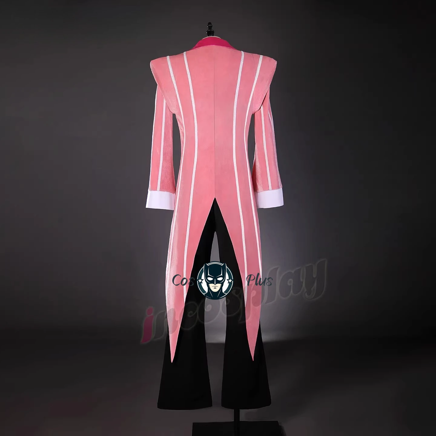 

Anime Hotel Alastor Cosplay Costume Radio Demon Pink Suit Anime Outfit Halloween Comic-Con Costume