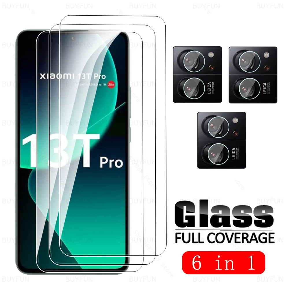 For Xiaomi 13T Pro 5G Glass 6To1 Tempered Glass Lens Film Xaomi Mi 13TPro Mi13T 13 T T13 Xiaomi13T 6.67inch HD Screen Protector