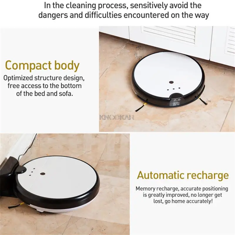 Smart Robot Stofzuiger Voor Thuis Tapijt Automatische Opladen Sweep Stof Sterke Zuigkracht Ontwerp Wifi App Smart Gepland 9R