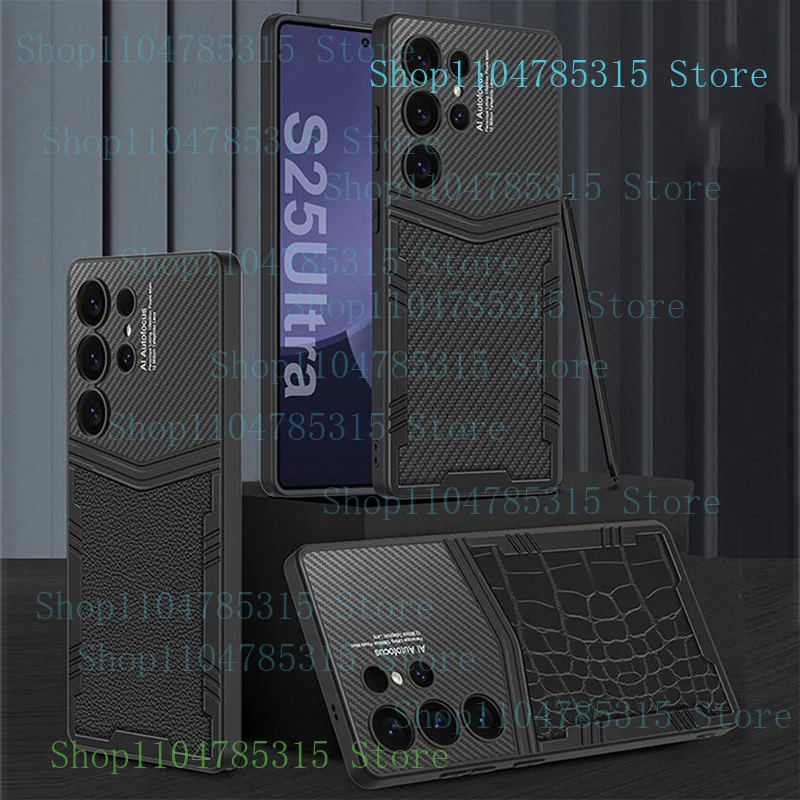 

For Samsung s25ultra cell phone case crocodile print ultra thin leather case xmsj