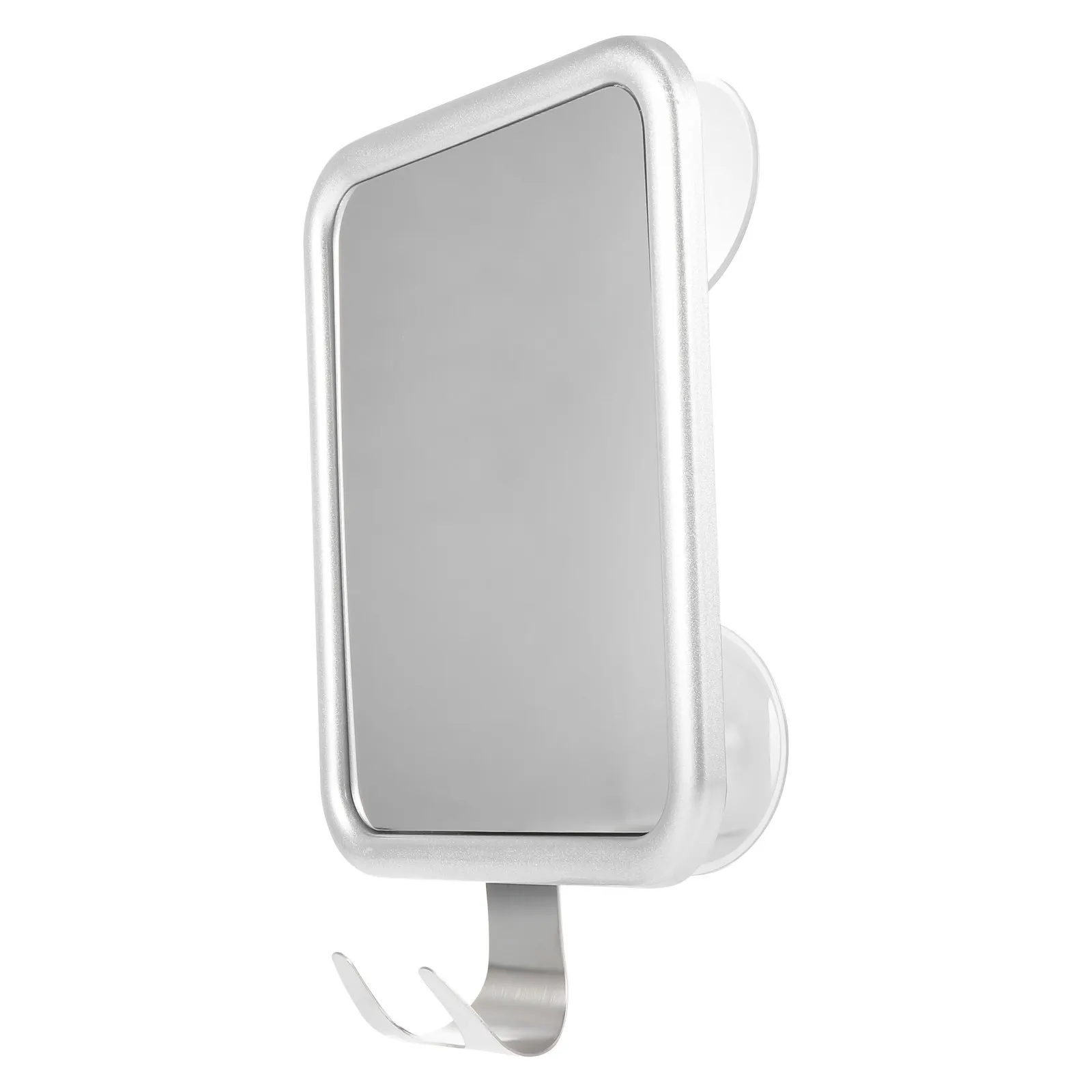 1Pcs Anti-Fog Mirror Suction Cup Bathroom Use Wall-Mounted Makeup Fogless Mirror Clear Hd Portable Simple Design