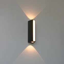 LED 12W Outdoor Waterproof Wall Lamp Porch Lamp Garden LED Wall Lights Courtyard Luminaire Exterior Wall Decor Lighting