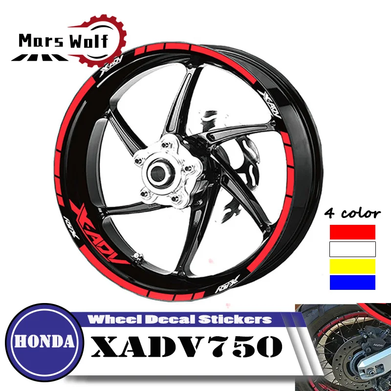 

For Honda XADV 750 X-ADV xadv750 Motorcycle Wheel Rim Stickers Stripes Reflective Waterproof Tire Front Rear Decal Stickers