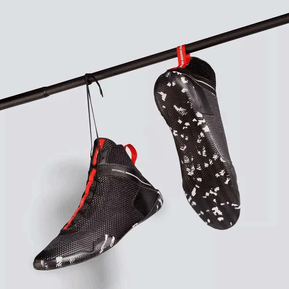 2025 Neutral Professional Boxing Shoes (Sizes 39-46) (Black) Sumo Wrestling Shoes (Martial Arts Sneakers)