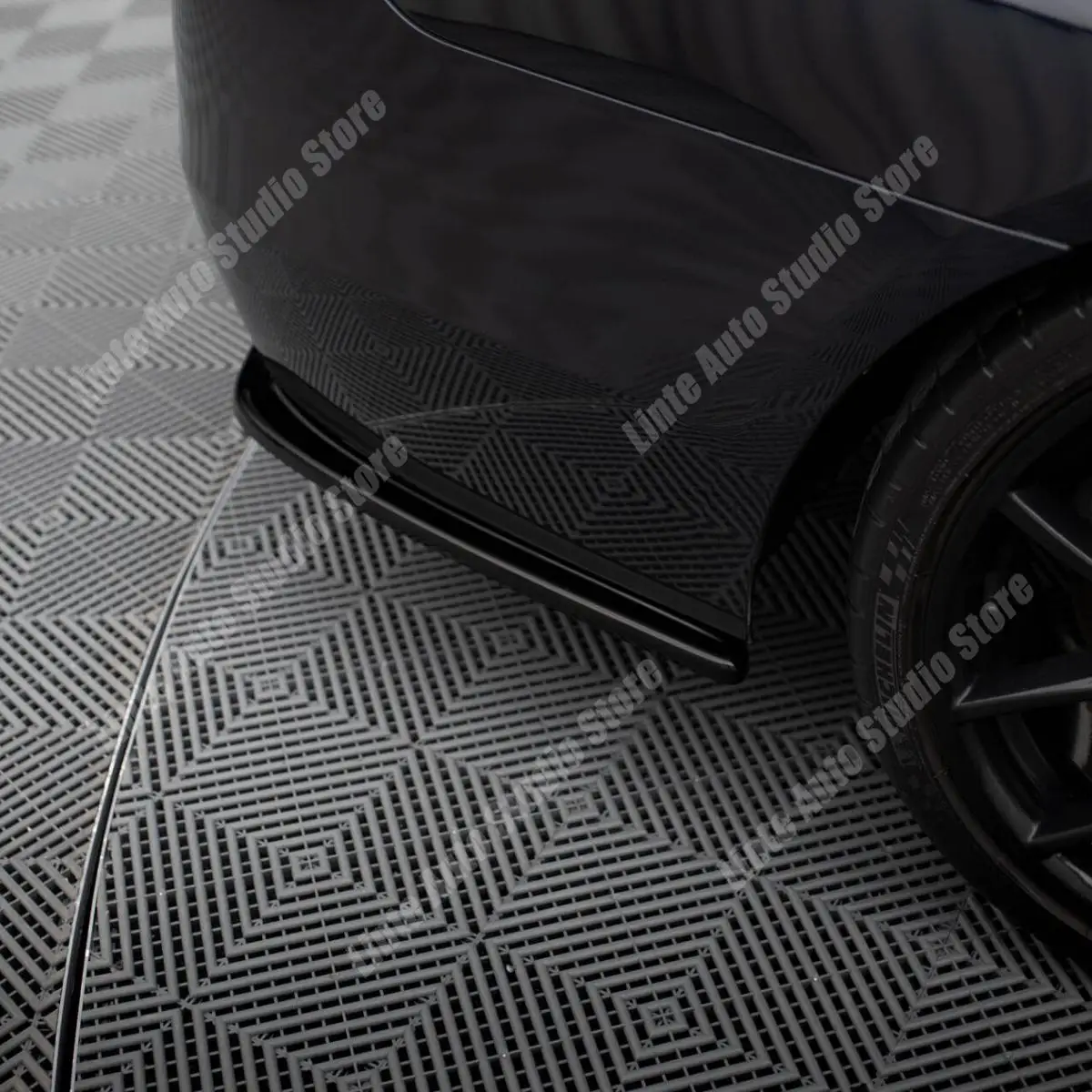 Rear Bumper Side Diffuser For Bmw F10 F11 5 Series 530i 530d 540i 540d 550i 550d M Sport 2010-2016 Splitter Spoiler Body Kits view 2