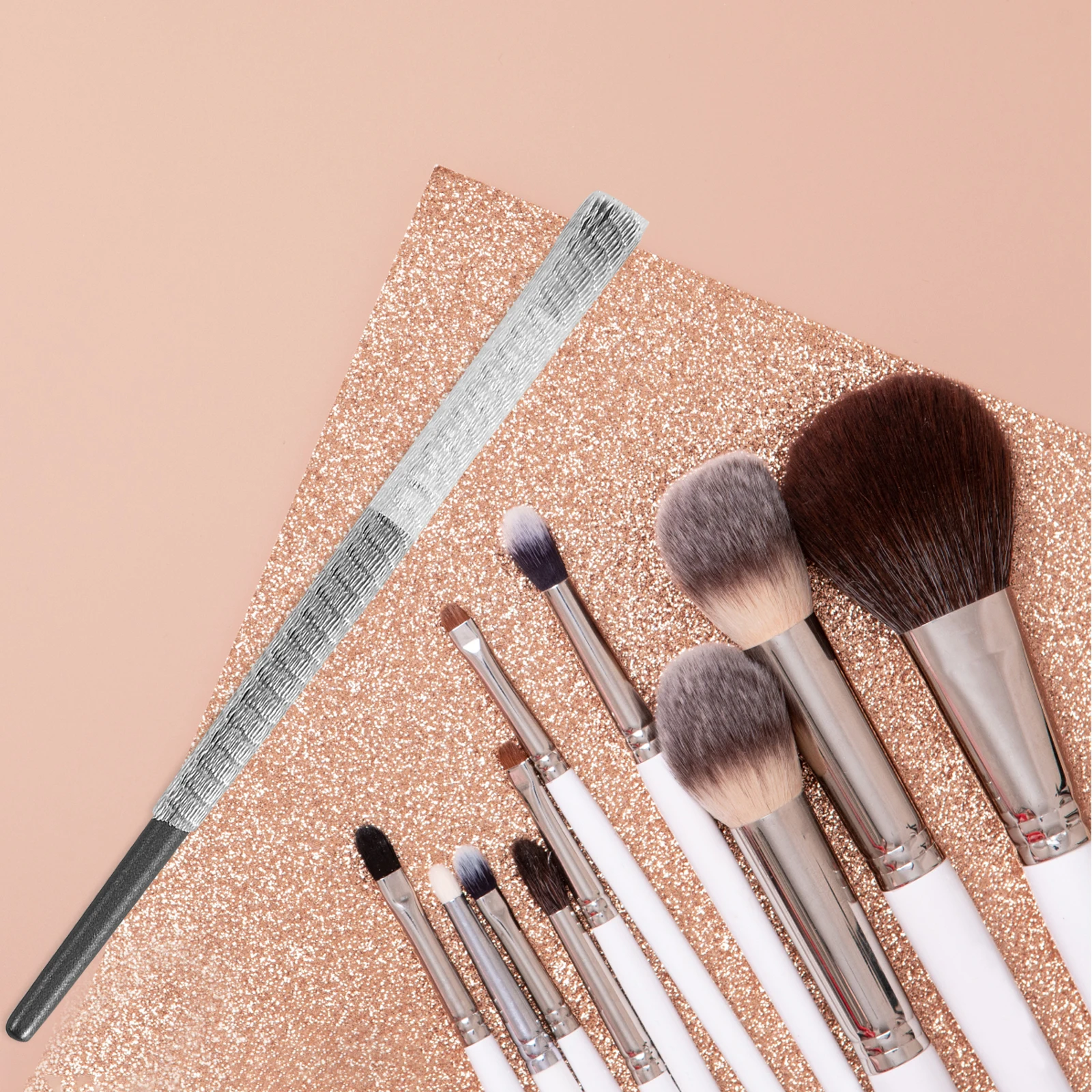 

60pcs Makeup Brush Protection Mesh Covers Expandable Brush Protectors For Blush Powder Brushes Drying Storage Travel