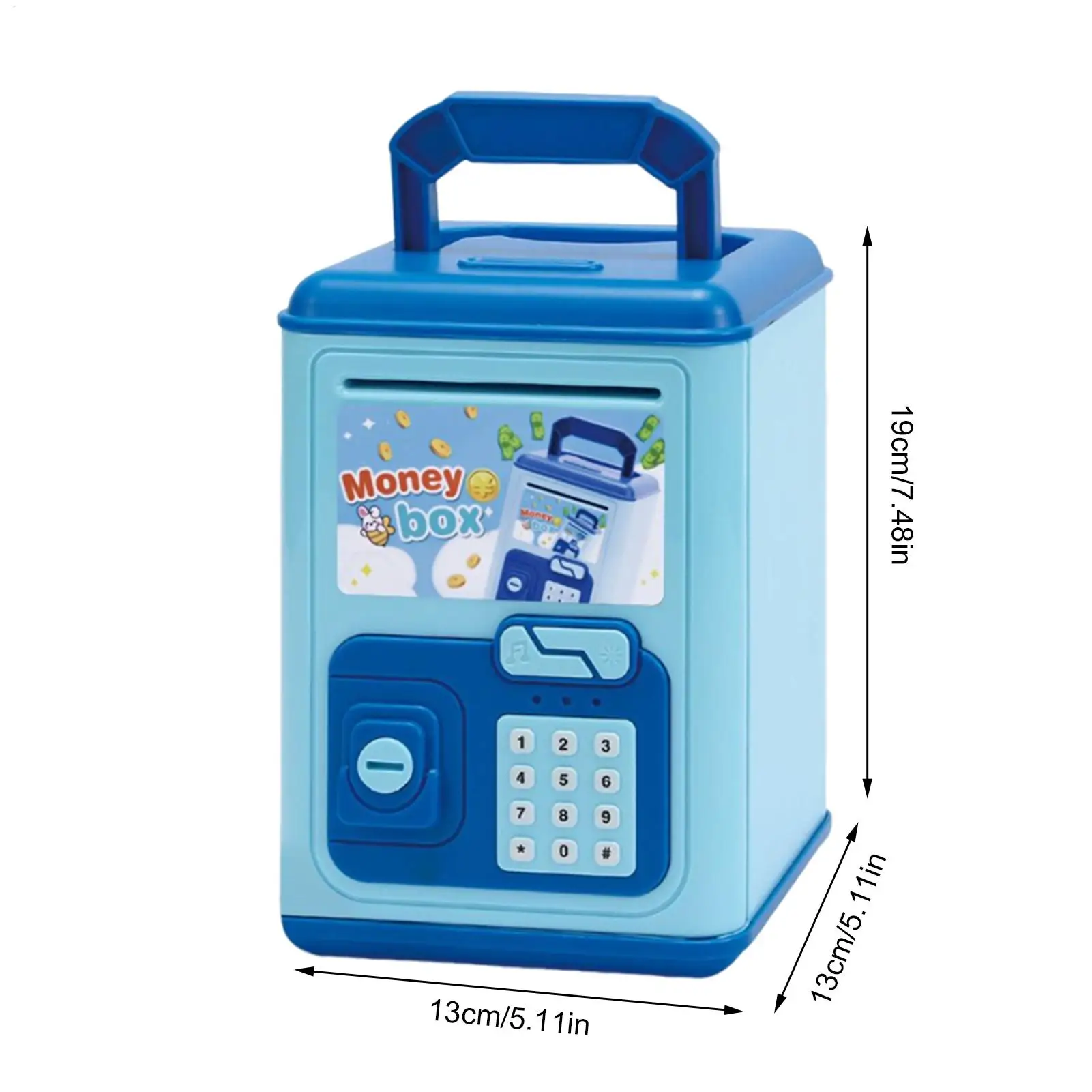 Kids Bank Electronic Change Saving Box Funny Musical Money Bank For Kids 5-10 Years Students Christmas Birthday Easter Home